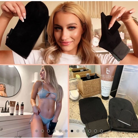 NEW HIGHLY RATED! Beauty by Earth Self Tanner Exfoliation & Application Kit - Picture 4 of 15
